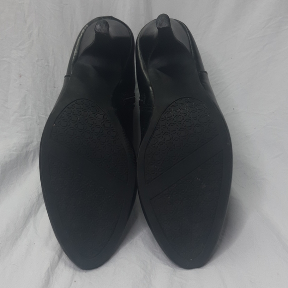 High Heel Ankle Boot Black with Suede top - Picture 5 of 8